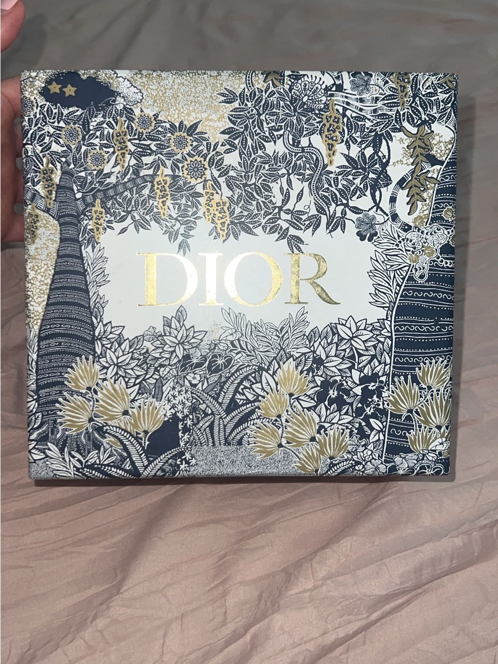 Dior Navy and Gold Floral box